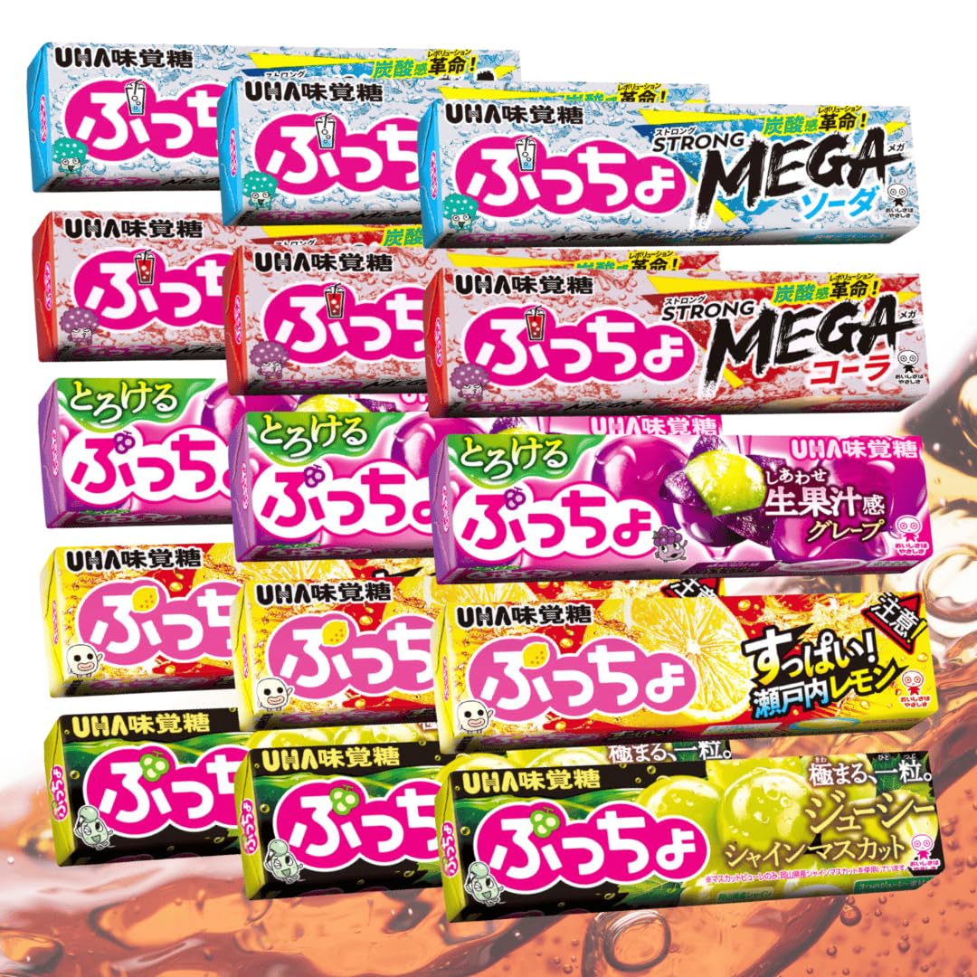 Amazon.co.jp: ぷっちょ 5種セット 各3個 計15個 最短賞味期限2026.3